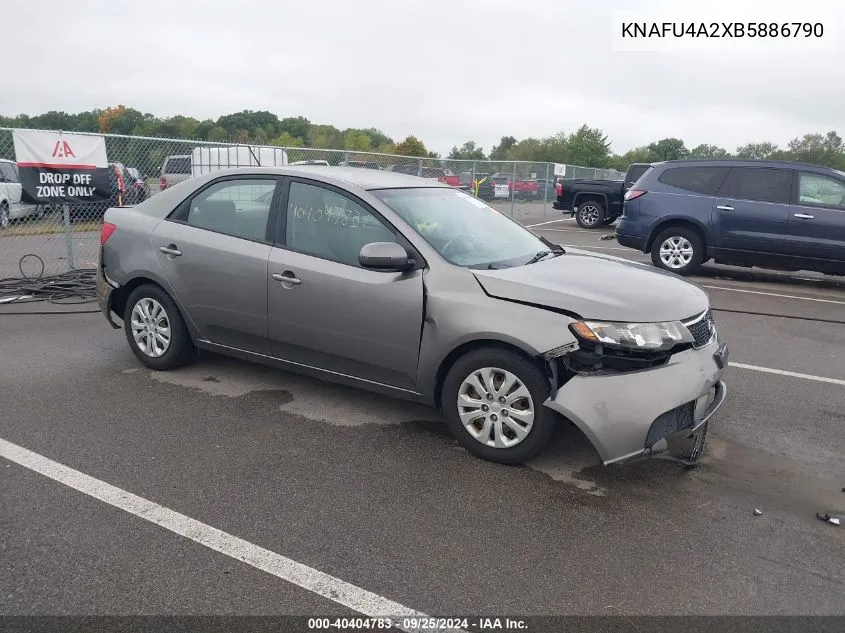 2011 Kia Forte Ex VIN: KNAFU4A2XB5886790 Lot: 40404783