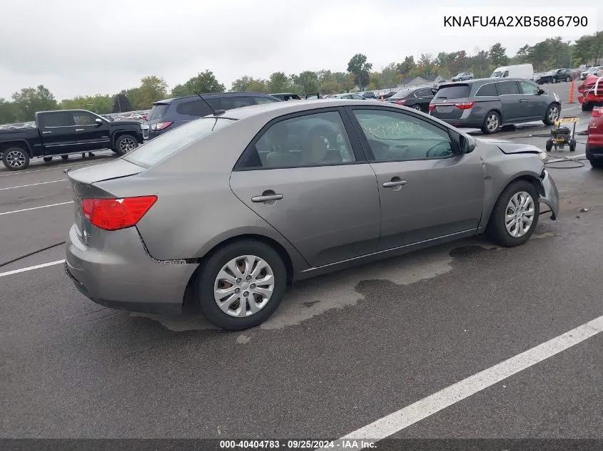 KNAFU4A2XB5886790 2011 Kia Forte Ex