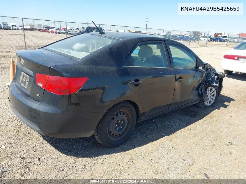 KNAFU4A29B5425659 2011 Kia Forte Ex