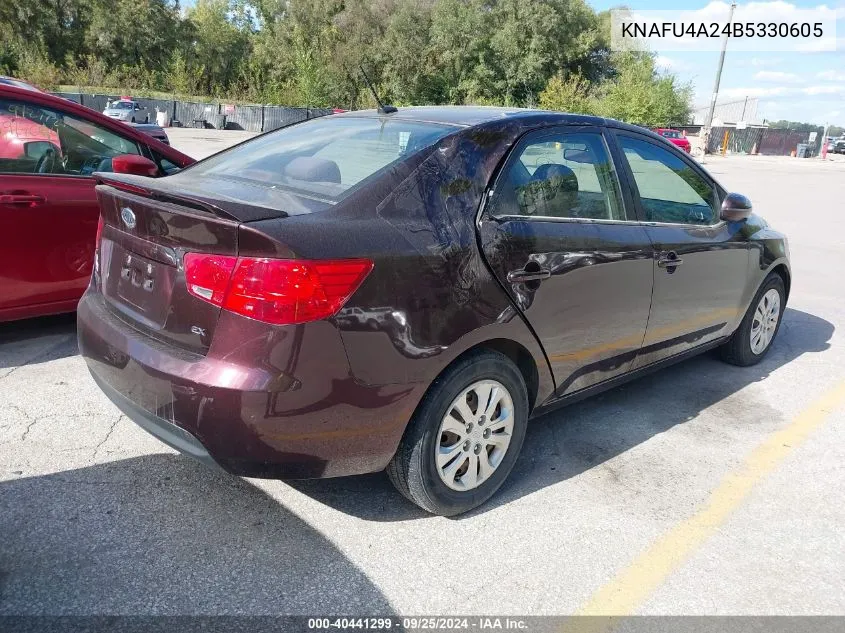 2011 Kia Forte Ex VIN: KNAFU4A24B5330605 Lot: 40441299