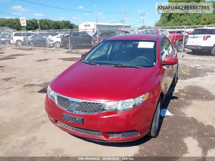 KNAFU4A29B5887395 2011 Kia Forte Ex