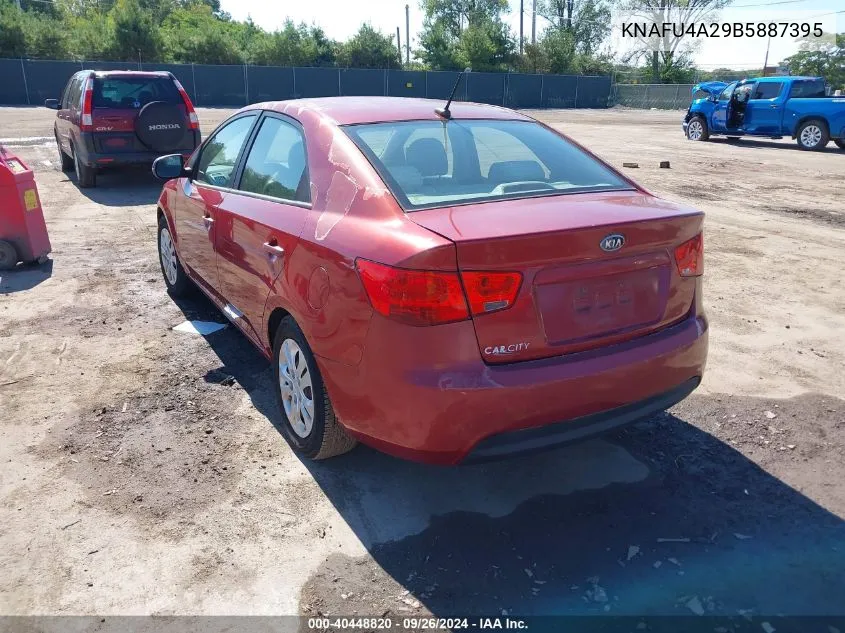 KNAFU4A29B5887395 2011 Kia Forte Ex