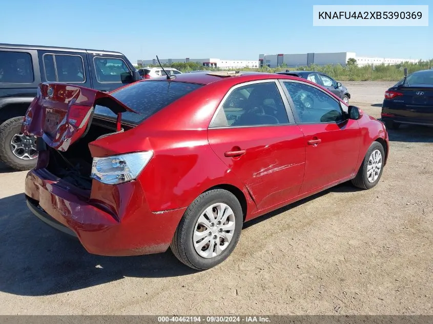 KNAFU4A2XB5390369 2011 Kia Forte Ex