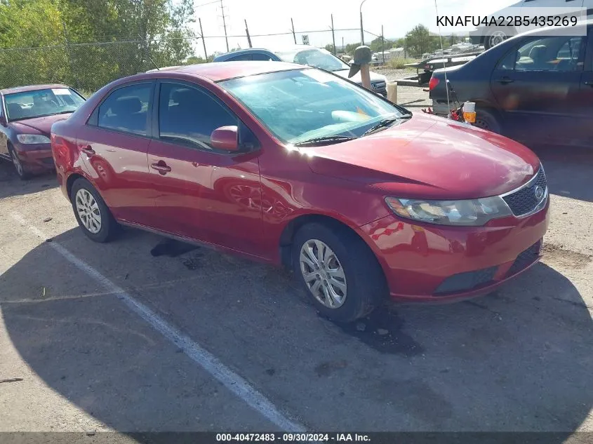 2011 Kia Forte Ex VIN: KNAFU4A22B5435269 Lot: 40472483