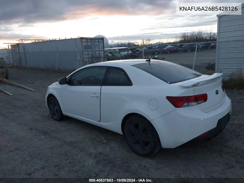 2011 Kia Forte Koup Ex VIN: KNAFU6A26B5428126 Lot: 40537853