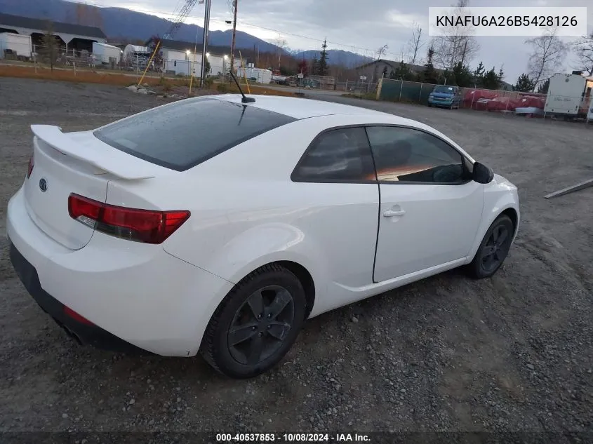 2011 Kia Forte Koup Ex VIN: KNAFU6A26B5428126 Lot: 40537853