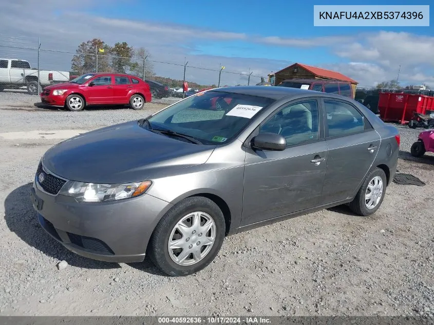 2011 Kia Forte Ex VIN: KNAFU4A2XB5374396 Lot: 40592636