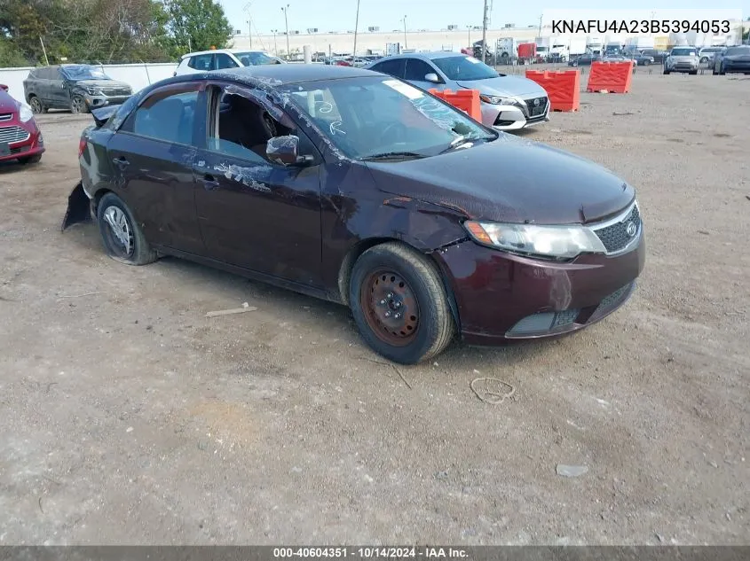 2011 Kia Forte Ex VIN: KNAFU4A23B5394053 Lot: 40604351