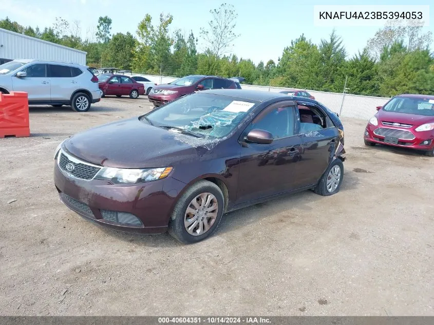 2011 Kia Forte Ex VIN: KNAFU4A23B5394053 Lot: 40604351