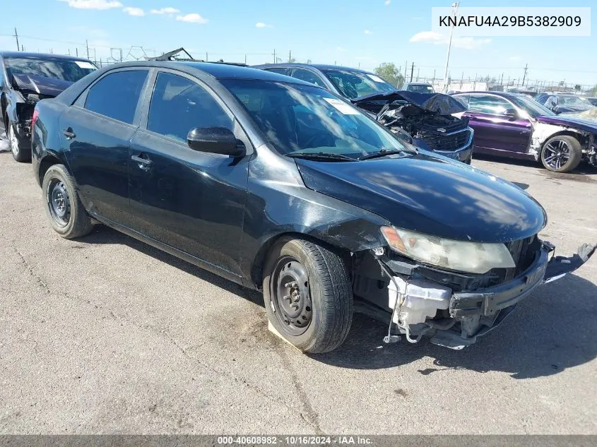 2011 Kia Forte Ex VIN: KNAFU4A29B5382909 Lot: 40608982