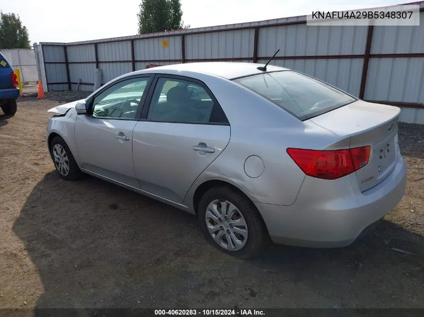 2011 Kia Forte Ex VIN: KNAFU4A29B5348307 Lot: 40620283