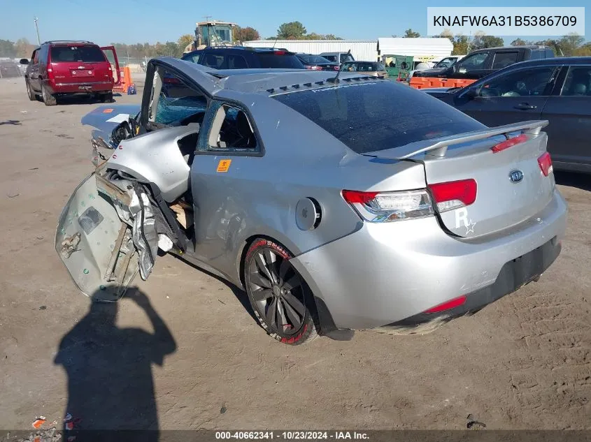 2011 Kia Forte Koup Sx VIN: KNAFW6A31B5386709 Lot: 40662341