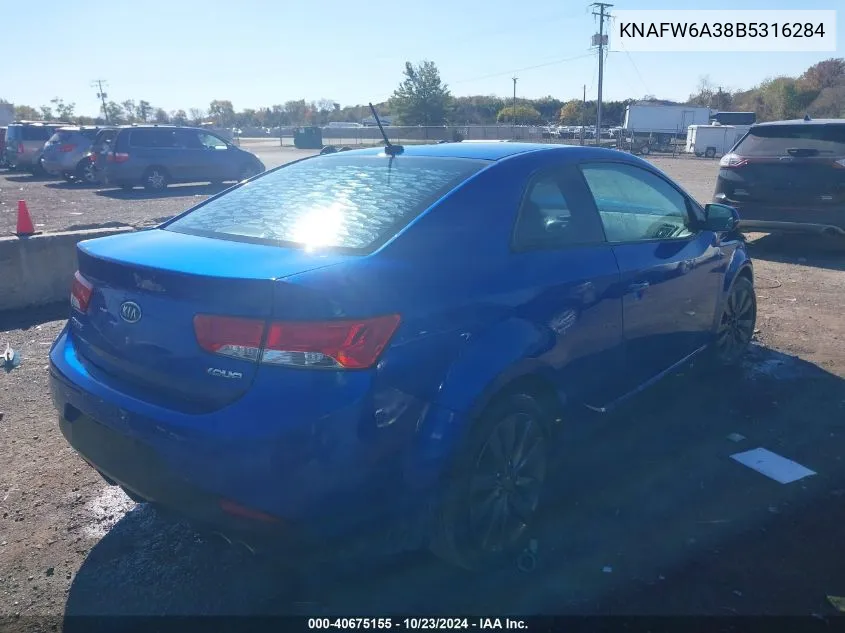 2011 Kia Forte Koup Sx VIN: KNAFW6A38B5316284 Lot: 40675155