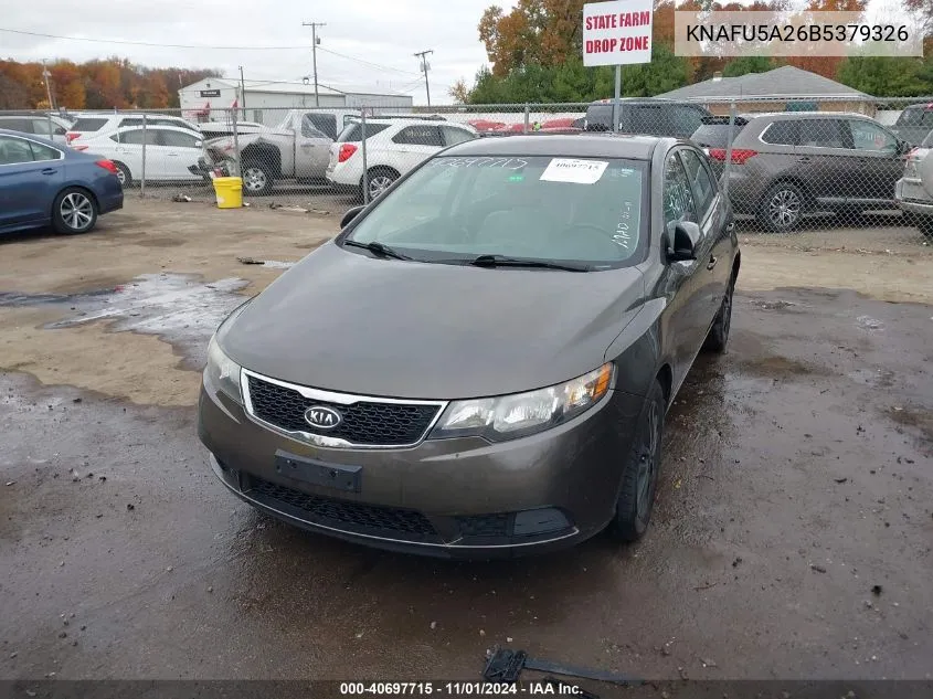 2011 Kia Forte Ex VIN: KNAFU5A26B5379326 Lot: 40697715