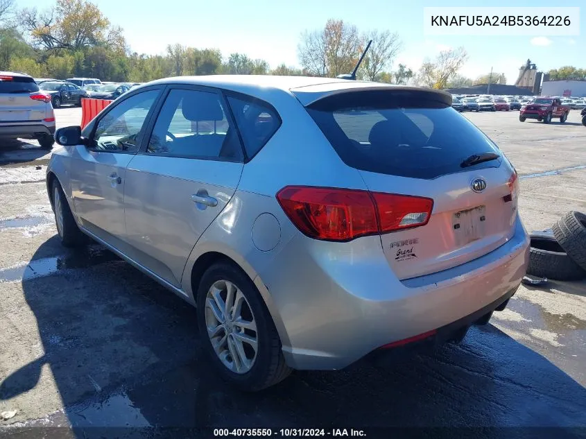 2011 Kia Forte Ex VIN: KNAFU5A24B5364226 Lot: 40735550