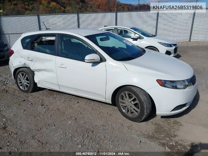 2011 Kia Forte Ex VIN: KNAFU5A26B5319806 Lot: 40760512