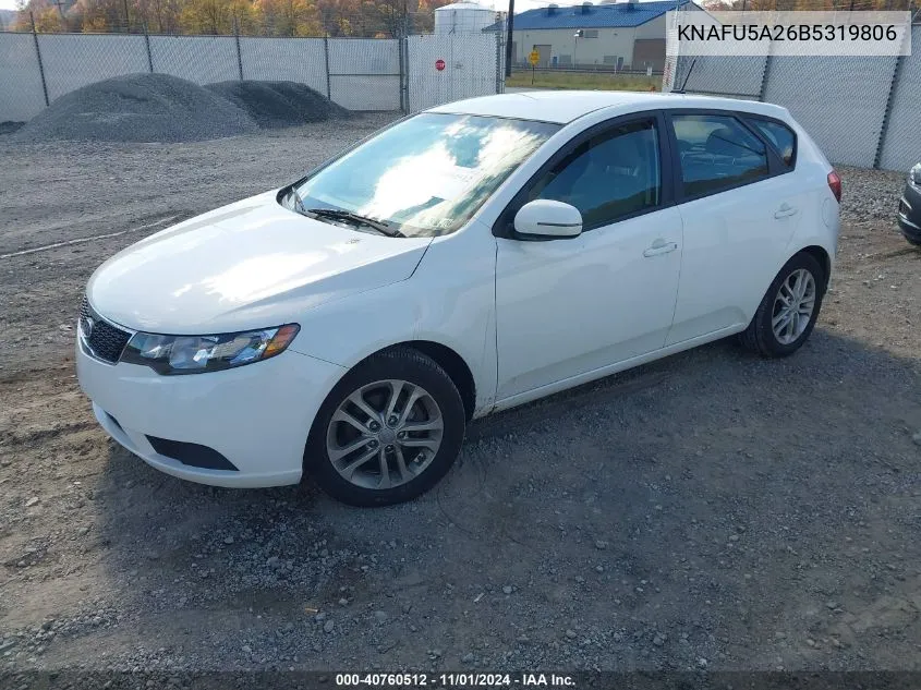 2011 Kia Forte Ex VIN: KNAFU5A26B5319806 Lot: 40760512