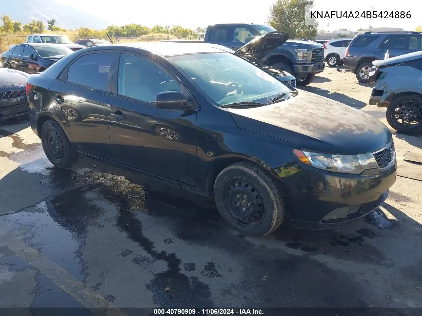 2011 Kia Forte Ex VIN: KNAFU4A24B5424886 Lot: 40790909