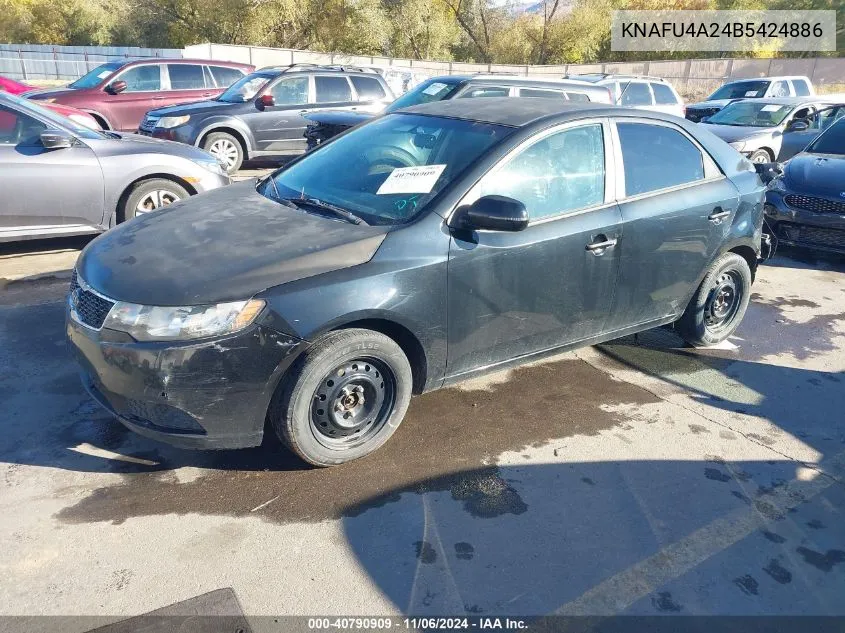 2011 Kia Forte Ex VIN: KNAFU4A24B5424886 Lot: 40790909