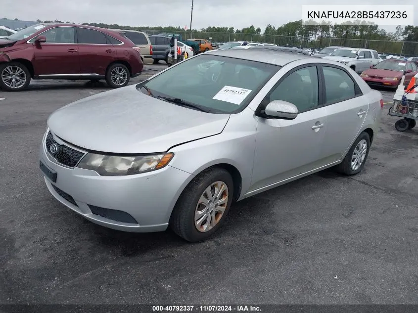 2011 Kia Forte Ex VIN: KNAFU4A28B5437236 Lot: 40792337