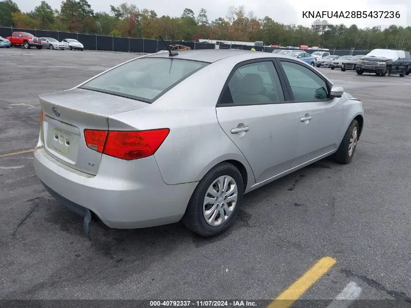 2011 Kia Forte Ex VIN: KNAFU4A28B5437236 Lot: 40792337