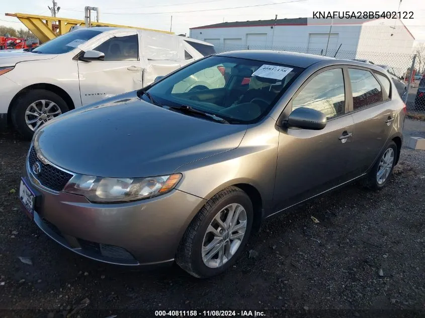 2011 Kia Forte Ex VIN: KNAFU5A28B5402122 Lot: 40811158