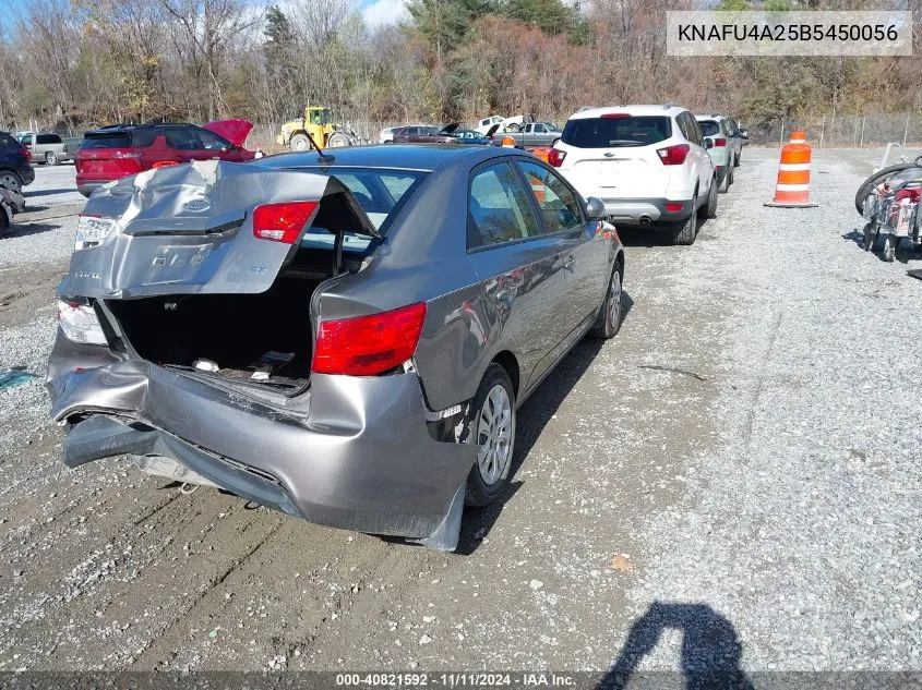 2011 Kia Forte Ex VIN: KNAFU4A25B5450056 Lot: 40821592