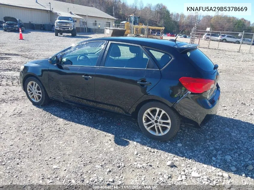 2011 Kia Forte Ex VIN: KNAFU5A29B5378669 Lot: 40840744