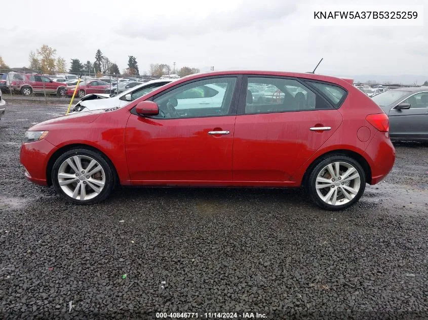 KNAFW5A37B5325259 2011 Kia Forte Sx