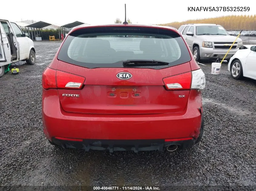 KNAFW5A37B5325259 2011 Kia Forte Sx