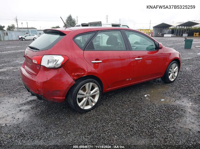 KNAFW5A37B5325259 2011 Kia Forte Sx