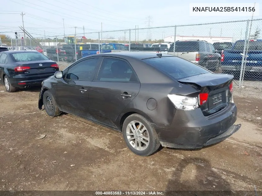 KNAFU4A25B5414156 2011 Kia Forte Ex