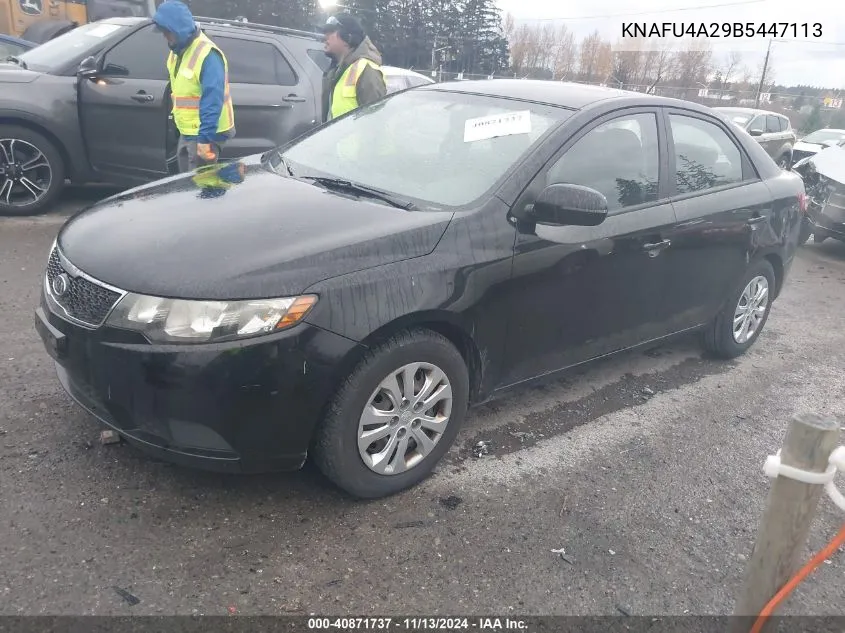 2011 Kia Forte Ex VIN: KNAFU4A29B5447113 Lot: 40871737