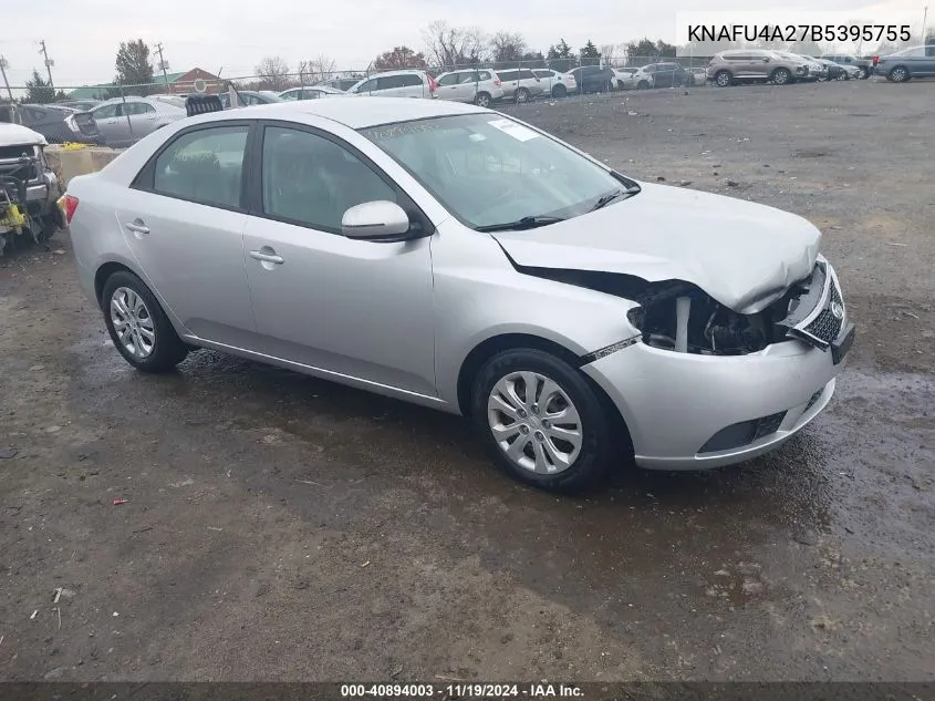 2011 Kia Forte Ex VIN: KNAFU4A27B5395755 Lot: 40894003