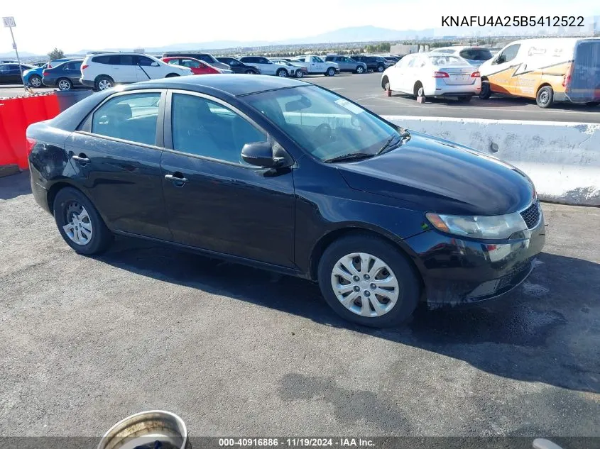 2011 Kia Forte Ex VIN: KNAFU4A25B5412522 Lot: 40916886