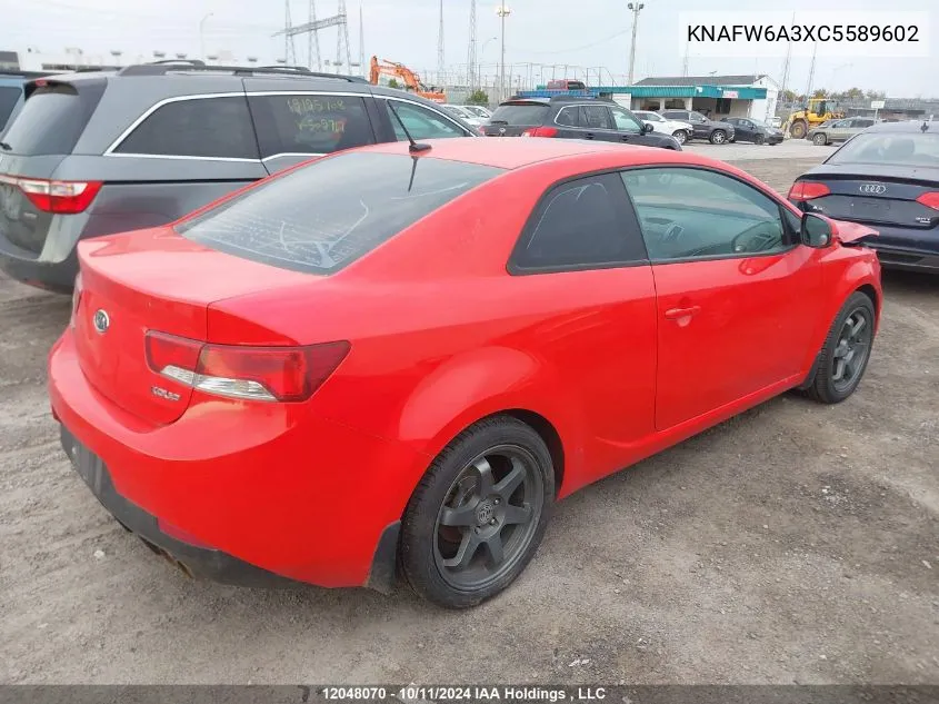 2012 Kia Forte Koup VIN: KNAFW6A3XC5589602 Lot: 12048070