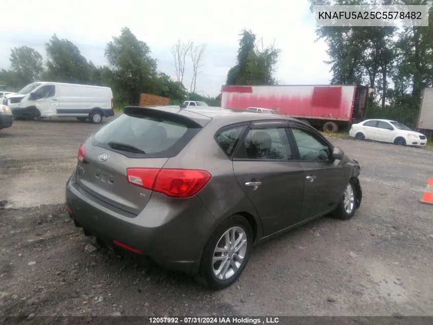 KNAFU5A25C5578482 2012 Kia Forte Ex