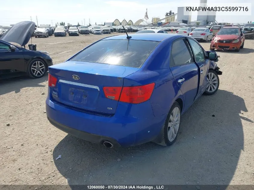 2012 Kia Forte VIN: KNAFW4A33C5599716 Lot: 12060050