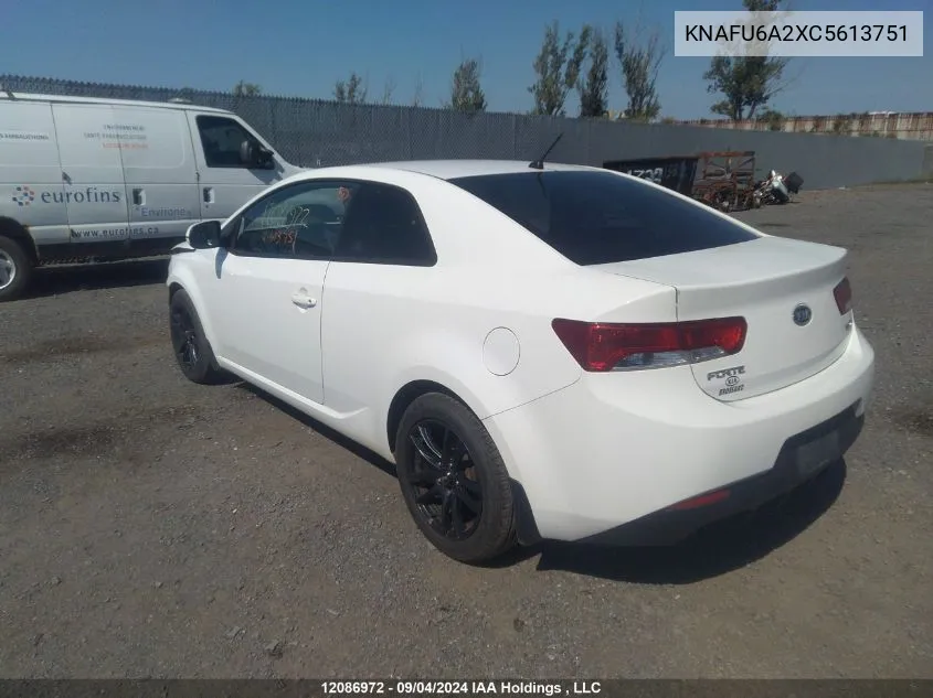 2012 Kia Forte Ex VIN: KNAFU6A2XC5613751 Lot: 12086972