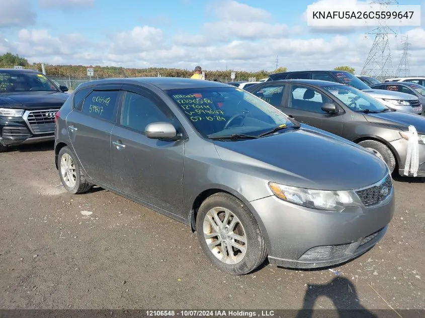 KNAFU5A26C5599647 2012 Kia Forte