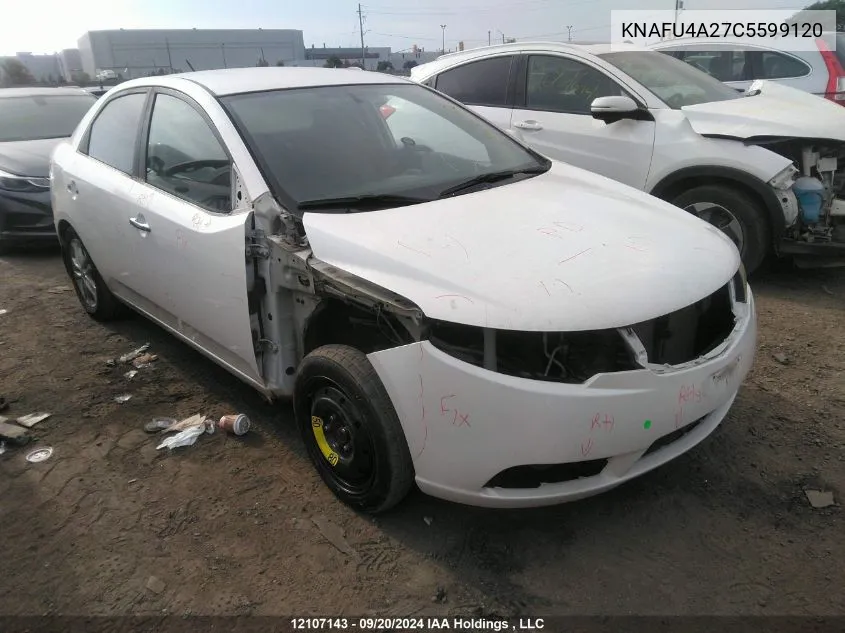 2012 Kia Forte VIN: KNAFU4A27C5599120 Lot: 12107143