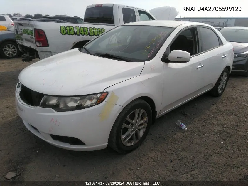 2012 Kia Forte VIN: KNAFU4A27C5599120 Lot: 12107143