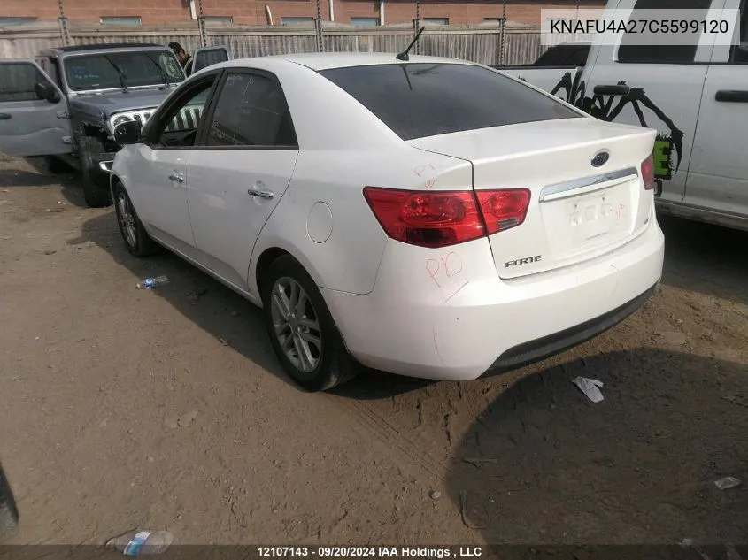 2012 Kia Forte VIN: KNAFU4A27C5599120 Lot: 12107143