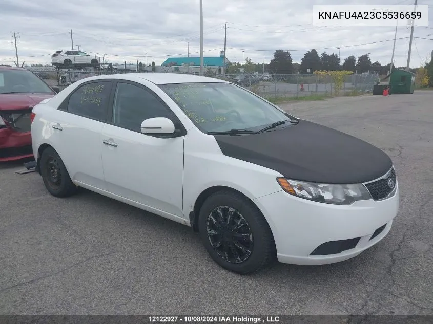 2012 Kia Forte VIN: KNAFU4A23C5536659 Lot: 12122927