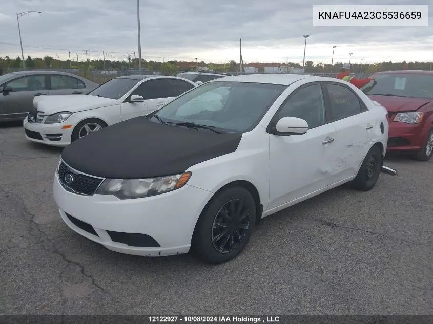 2012 Kia Forte VIN: KNAFU4A23C5536659 Lot: 12122927