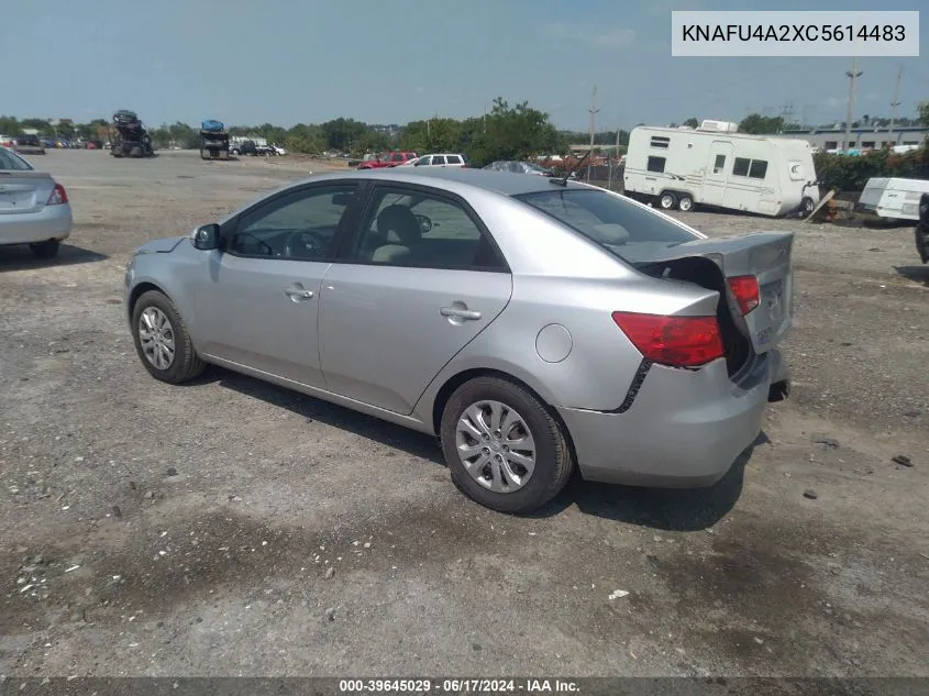 KNAFU4A2XC5614483 2012 Kia Forte Ex