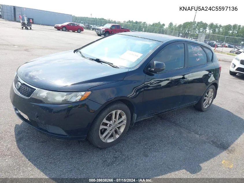 2012 Kia Forte Ex VIN: KNAFU5A24C5597136 Lot: 39838266