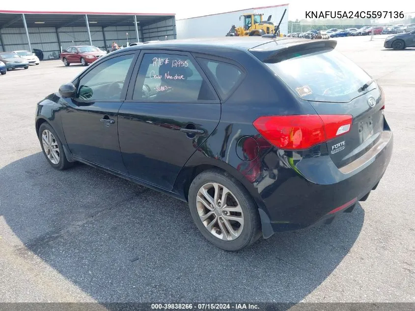 2012 Kia Forte Ex VIN: KNAFU5A24C5597136 Lot: 39838266