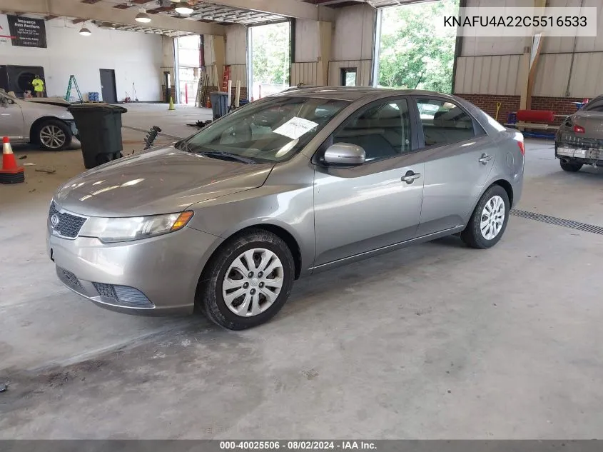 2012 Kia Forte Ex VIN: KNAFU4A22C5516533 Lot: 40025506