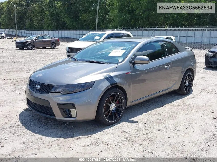 KNAFW6A33C5552634 2012 Kia Forte Koup Sx